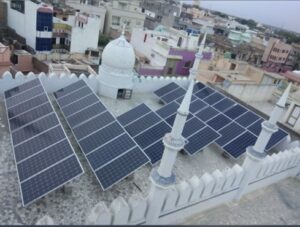 solar panels on mosque