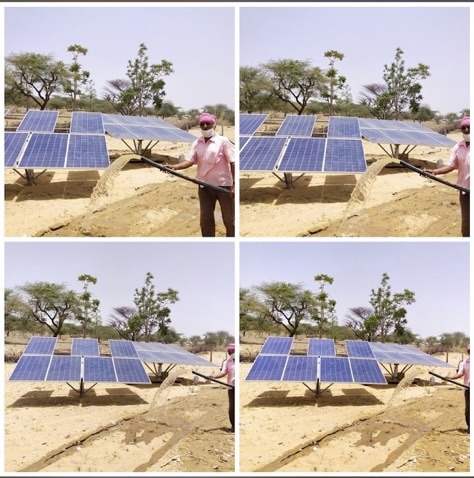 solar water pump by shree Laxminath solar power