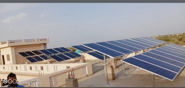 SOLAR PANELS ON HOME ROOF BY SHREE LAXMINATH SOLAR POWER