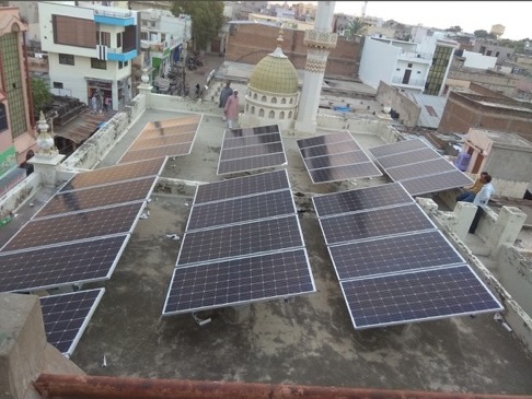 ROOFTOP SOLAR ON MOSQUE IN FATHEPUR BY SHREE LAXMINATH SOLAR POWER